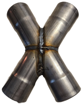 Jones Exhaust XP4 Aluminized Stamped X-Pipe 2.5 to 2.5 Dual Pipes Jones Exhaust 4 inch