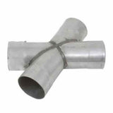 Jones Exhaust XP8 Aluminized Stamped X-Pipe 4 to 4 Dual Pipes Jones Exhaust 8 inch