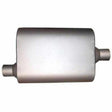 Jones Flow Pack, Turbine and Turbo Muffler 4x 9x 14 2.25 Offset IN/OUT JUB906 Jones Exhaust 4 inch