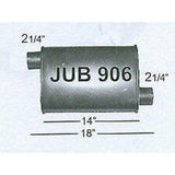 t Jones Flow Pack, Turbine and Turbo Muffler 4x 9x 14 2.25 Offset IN/OUT JUB906 Jones Exhaust