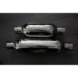Jones Flow Pack, Turbine and Turbo Muffler 7.5 Round 5 IN/OUT JT5050 Jones Exhaust 5 inch