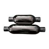 Jones Turbine; 2.5"C, 4"C(Rolled Tip), 6" Round, 20" Overall Length-JT2540I Jones Exhaust 2 inch