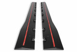 Side Rocker Splitters Black Pair fits Ford Mustang 15-21 Drake -JR3B-6510129-AB muscle car