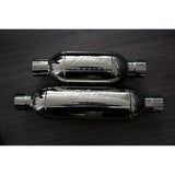 Jones Exhaust turbo muffler 4 inch stainless steel steel universal jt2525xl