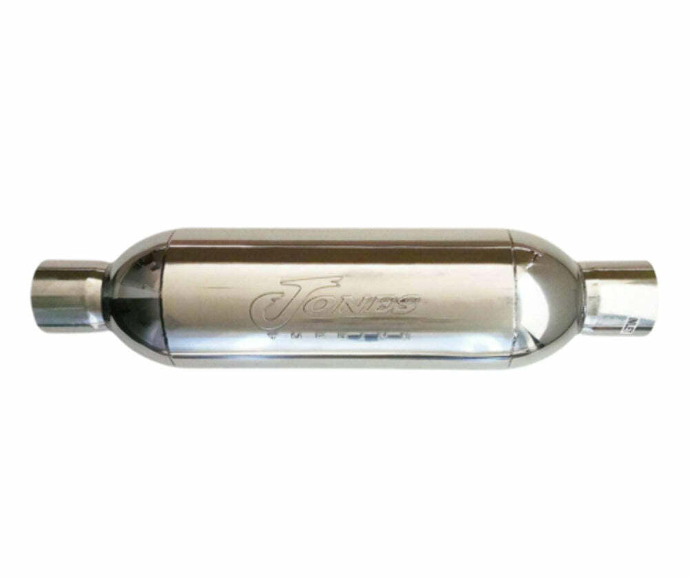 Jones Exhaust turbo muffler 4 inch stainless steel steel universal jt2525xl