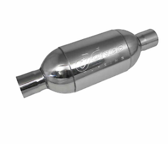 Jones Exhaust turbo muffler 4 inch stainless steel steel polished jt4040