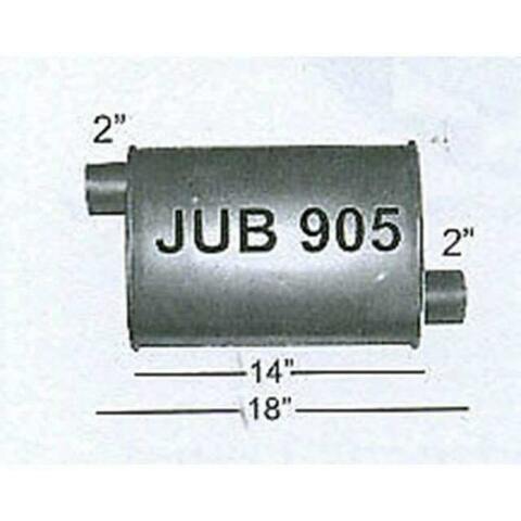 Jones Exhaust turbo muffler 4 inch universal jub905