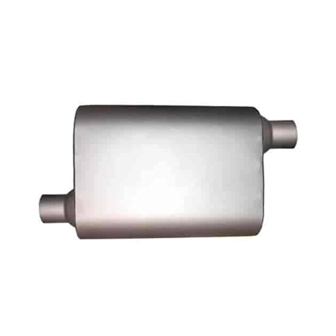 Jones Exhaust performance muffler universal jub912-quiet-tone-muffler-2-5-inlet-2-5-outlet-1 9 inch
