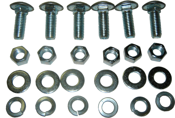 1955-1959 Chevrolet/Gmc Truck; Front Bumper Bolt Kit - 24-Pieces steel L0222-55