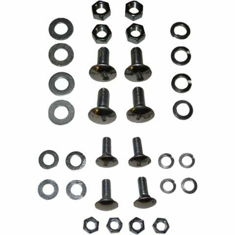 1967-1972 Chevrolet Trucks; Rear Bumper Bolt Kit-32-Pieces steel L0223-67