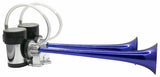 Universal Dual Horns With Compressors And Mounting Hardware-Blue-LAH611BL