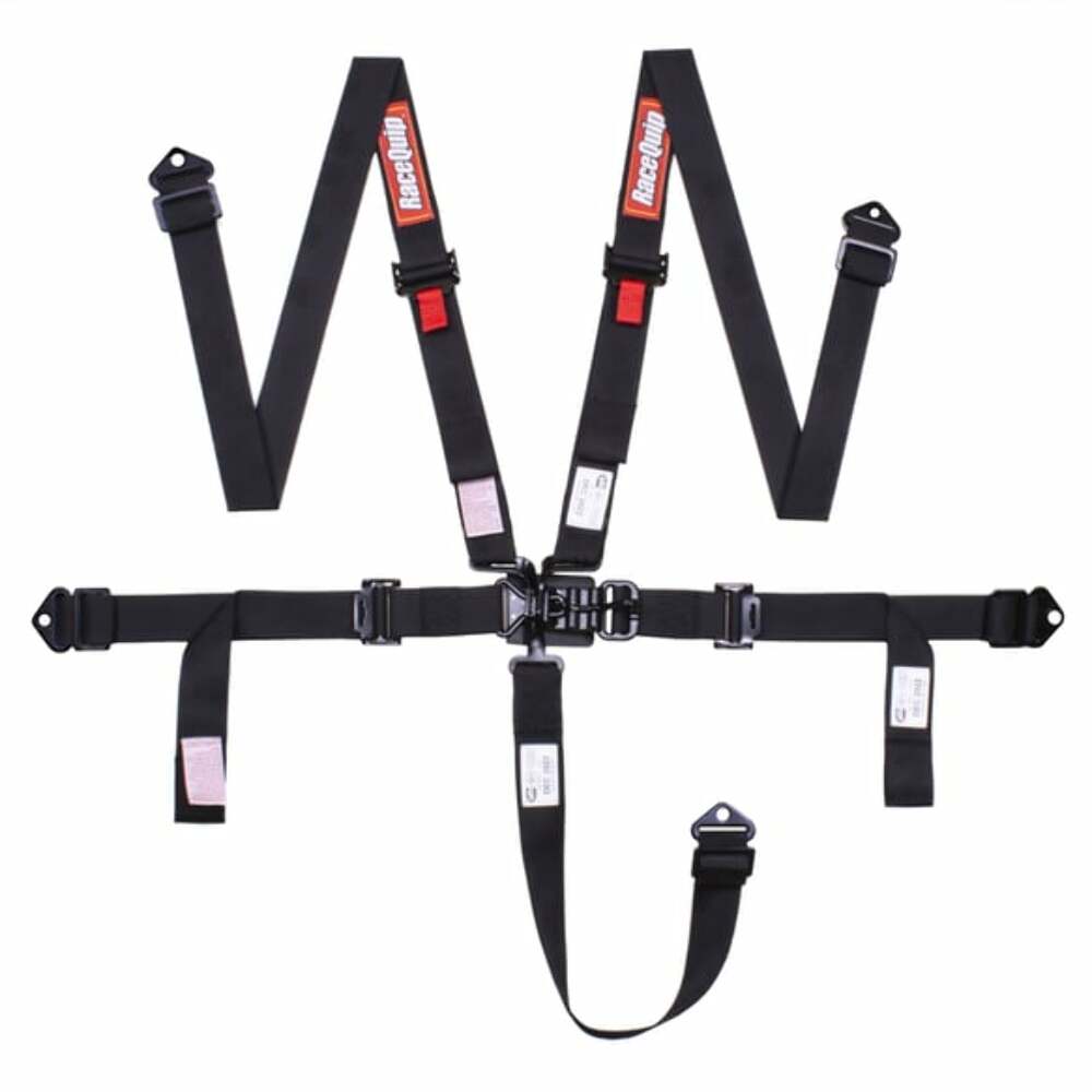 t L&L 16.1 5Pt 2' Belts Pd Lap Blk Hw Blk - 811001RQP RaceQuip
