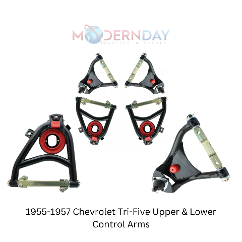 Fits 1955-1957 Chevrolet Tri-Five Upper & Lower Control Arms for 1955-1957 Chevy fits-1955-1957-chevrolet-tri-five-upper-lower-control-arms-lcauca5557kit