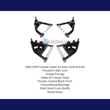 Fits 1963-1970 Chevrolet C10 2WD Tubular Upper & Lower Control Arms LCAUCA6370
