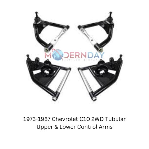 Fits 1973-1987 Chevrolet C10 2WD Tubular Upper & Lower Control Arms for 1973-1987 Chevy C10 steel black fits-1973-1987-chevrolet-c10-2wd-tubular-upper-lower-control-arms-lcauca7387