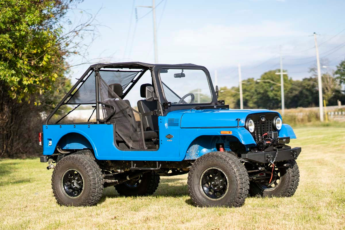 LED Light Kit; Hood Mount; 30" Black Single Row; Mahindra Roxor 99003