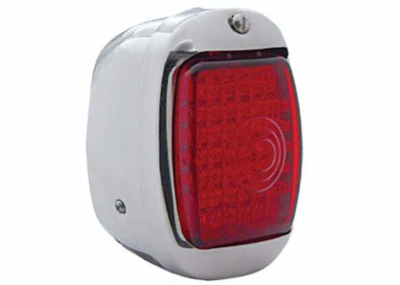 1947-1953 Chevrolet Truck; Led Taillamp Assembly-Stainless-Red LED53S0-RH