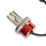 RetroBright 4 x 6 rectangle LED headlight bulb high/low beam standard H4 wiring 5700K modern white 3-pin H5024