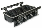 Holley EFI Lo-Ram Manifold Base and Fuel Rails Single Fuel Injector GM LS3/L93 300-670BK black aluminum