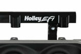 Holley EFI Lo-Ram Manifold Base and Fuel Rails Single Fuel Injector GM LS3/L93 300-670BK