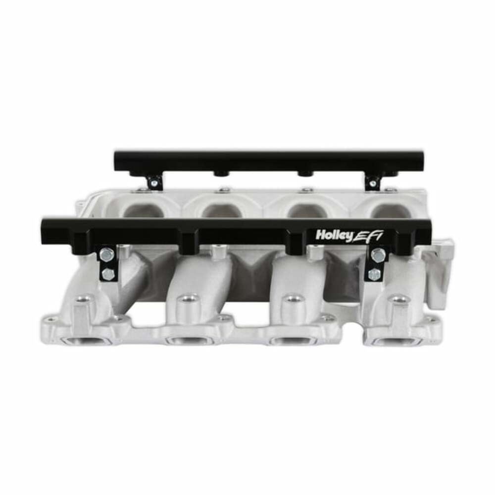 Holley EFI Lo-Ram Manifold Base &Port Inject Fuel Rail-Gm Gen V Lt-Front-Feed-Satin-300-713