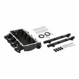 Holley EFI Lo-Ram Manifold Base &Port Inject Fuel Rail-Gm Gen V Lt Top-Feed-Black-300-711BK black aluminum