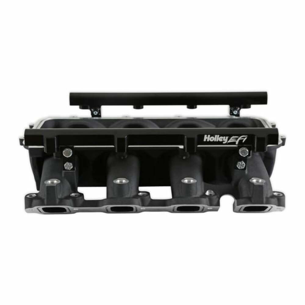 Holley EFI Lo-Ram Manifold Base &Port Inject Fuel Rail-Gm Gen V Lt Top-Feed-Black-300-711BK