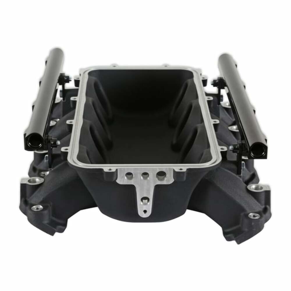 Holley EFI Lo-Ram Manifold Base &Port Inject Fuel Rail-Gm Gen V Lt Top-Feed-Black-300-711BK