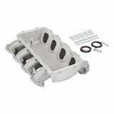 Holley EFI Lo-Ram Manifold Base-Gm Gen V Lt Top-Feed-Direct Injection-Satin-300-710 black aluminum