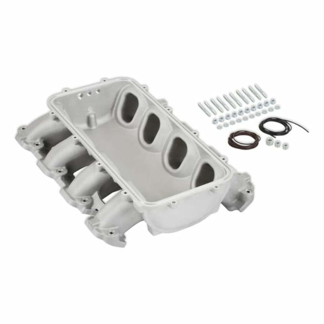 Holley EFI Lo-Ram Manifold Base-Gm Gen V Lt Top-Feed-Direct Injection-Satin-300-710 black aluminum