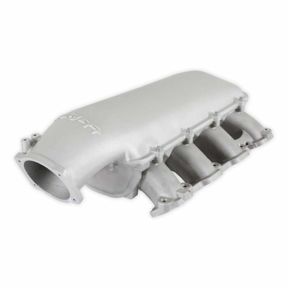 Holley EFI Lo-Ram Manifold Base-Gm Gen V Lt Top-Feed-Direct Injection-Satin-300-715 black aluminum