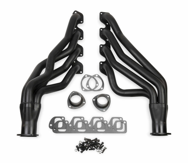 t Long Tube Header for 1970-1973 Ford Mustang 351C-4V Black Paint 12118FLT Flowtech FlowTech