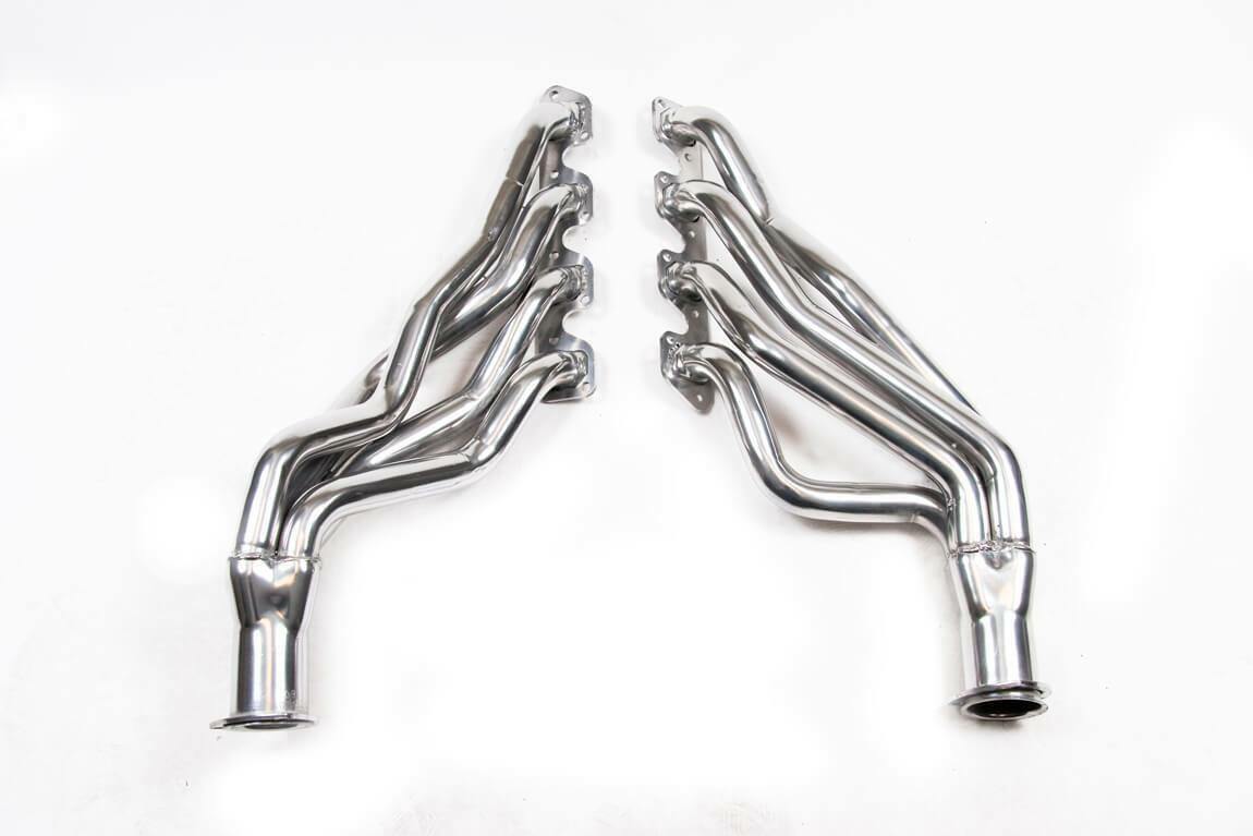 Long Tube Header for 1970-1973 Ford Mustang 351C-4V Silver Ceramic 32118FLT performance headers black