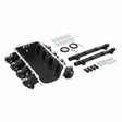 Holley EFI Loram Manifold Base &Port Inject Fuelrail-Gm Gen V Lt-Front-Feed-Black-300-713BK for Ram Corvette black aluminum