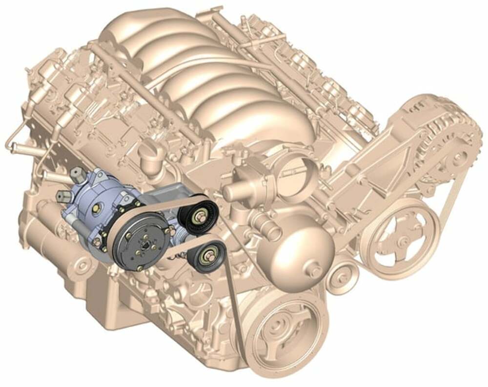 Hooker performance muffler polished aluminum sd508-a-c-compressor-tensioner-pulleys-20-141