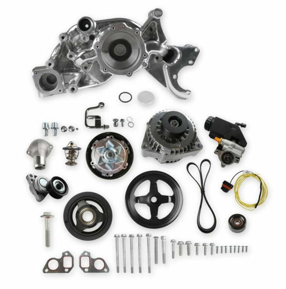Hooker performance muffler polished aluminum pulleys-20-186p