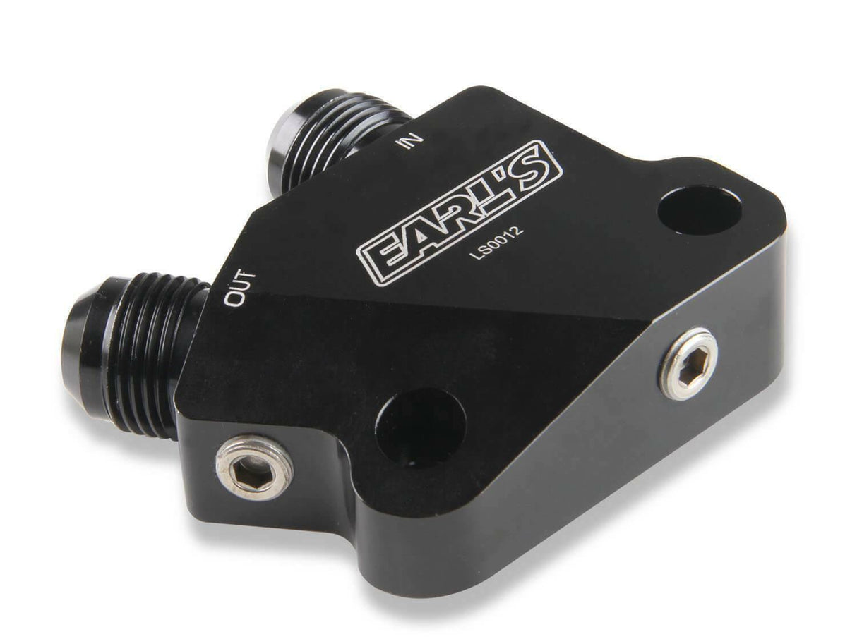 LS Side Mount Oil Cooler Adapter - LS0012ERL AN fitting