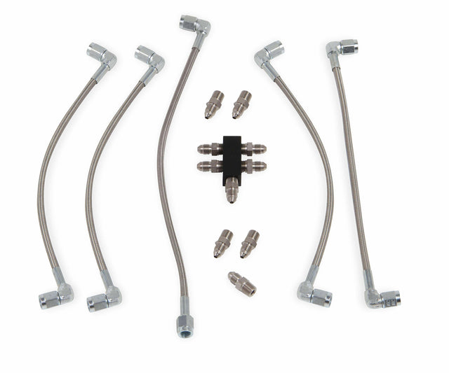 Race LS Steam Tube Kit w/ Speed-Flex Hose - LS0016ERL AN fitting black