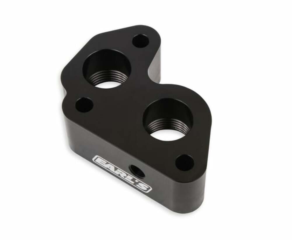 Earls Remote Mount Electric Water Pump Block Adapters - LS0022ERL