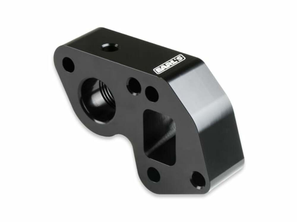 Earls LS0025ERL - Electric Water Pump Block Adapters - Pair - Fits GM LS Engines