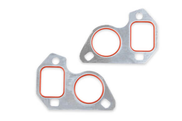 LS0025ERL - Electric Water Pump Block Adapters - Pair - Fits GM LS Engines AN fitting