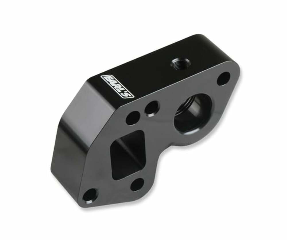 Earls LS0025ERL - Electric Water Pump Block Adapters - Pair - Fits GM LS Engines