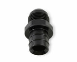 LS0039ERL - GM LS PCV Fitting -10 AN Male - Black Anodized Finish - Fits Many GM OE Valve Covers w/ 3/4 ID on Grommet AN fitting