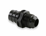 LS0039ERL - GM LS PCV Fitting -10 AN Male - Black Anodized Finish - Fits Many GM OE Valve Covers w/ 3/4 ID on Grommet AN fitting