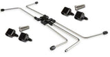 LS Steam Tube Kit w/ Hard Line Tubing and Steam Vent Adapters - LS0041ERL AN fitting black stainless steel aluminum