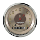 All American Nickel 3 3/8" Low Speed Speedometer LSAN