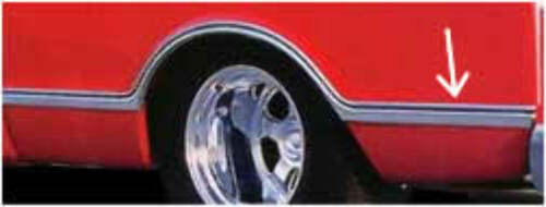 1967-68 Chevrolet C10 Pickup; Bedside Molding-Rear Of Wheel-Longbed LSML05R