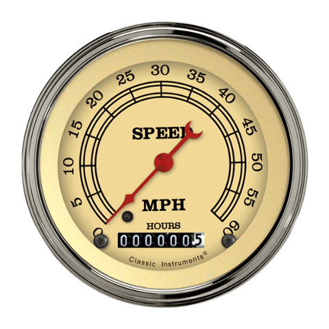 Vintage 3 3/8" Low Speed Speedometer LSVT