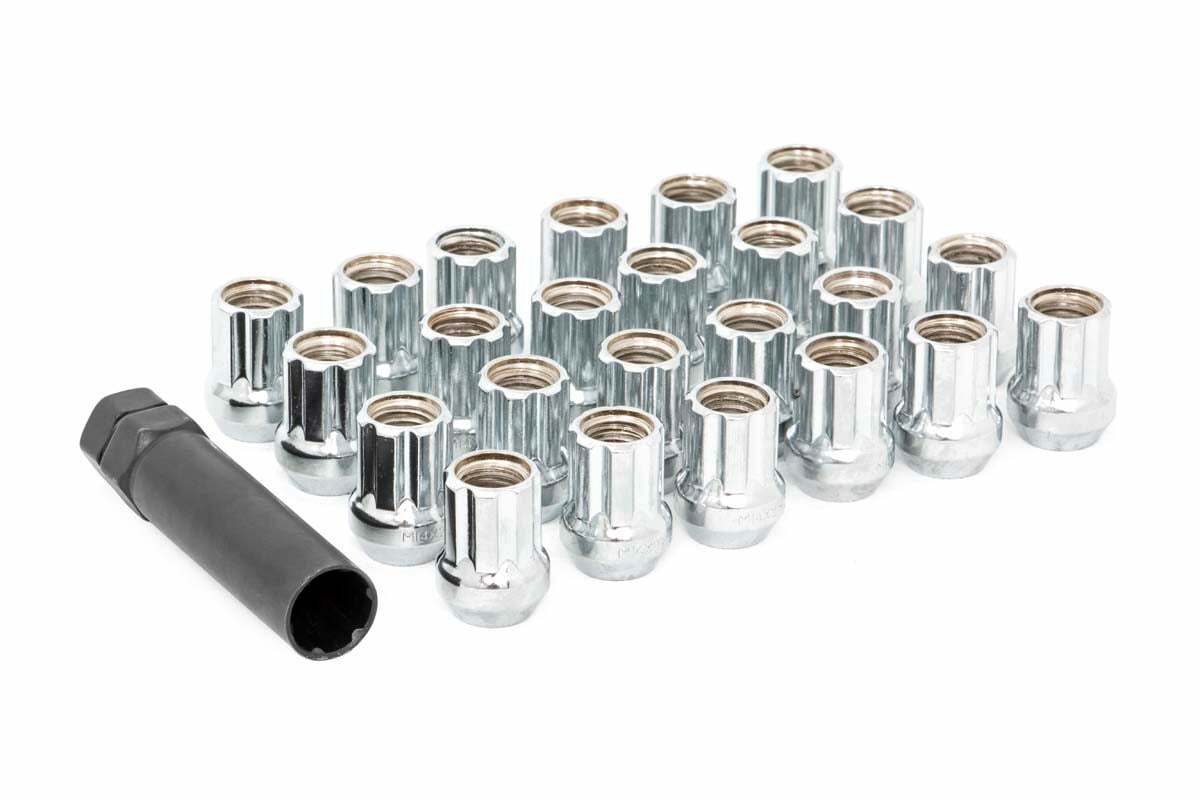 Lug Nut Set; 9/16x18; 32 Qty; Chrome; Open End 9161832CHOE