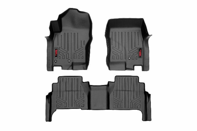 Fits Nissan Frontier 2WD/4WD (2008-2021) Floor Mats; FR & RR; Crew Cab; M-80513